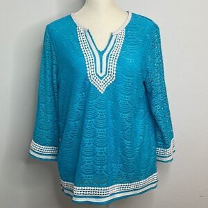 Alfred Dunner shell shirt.  Size Petite small.